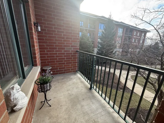 a view of a balcony