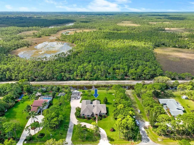 a view of yard with ocean view