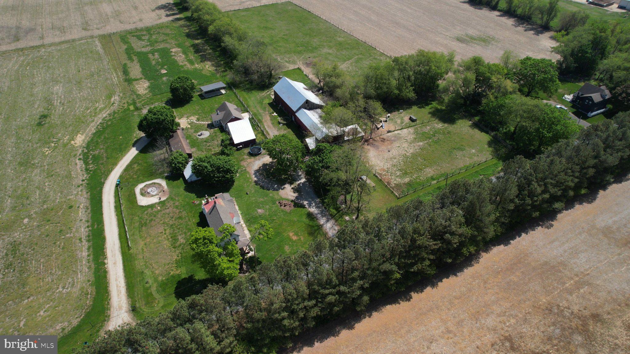 128 Jefferson Road Elmer, NJ 08318 - Photo 44 of 47 an aerial view of residential house with outdoor space and trees all around