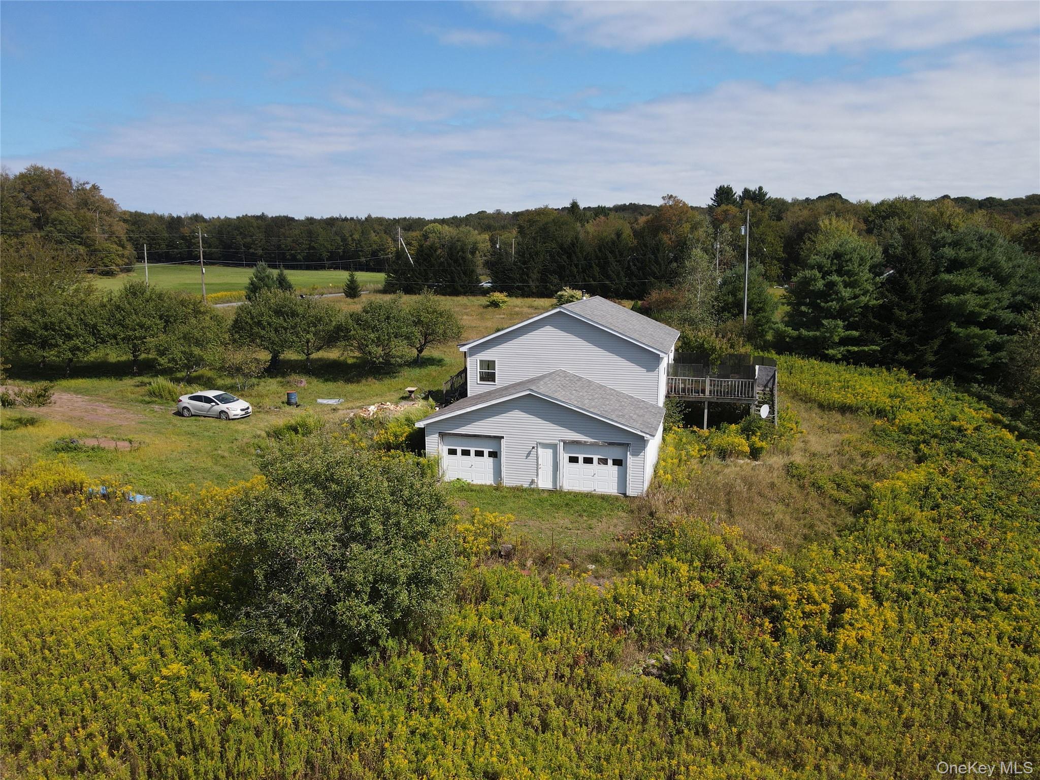 9 Queen Mountain Road, Unit 64 Ferndale, NY 12734 - Photo 6 of 20 an aerial view of a house with pool and mountain view