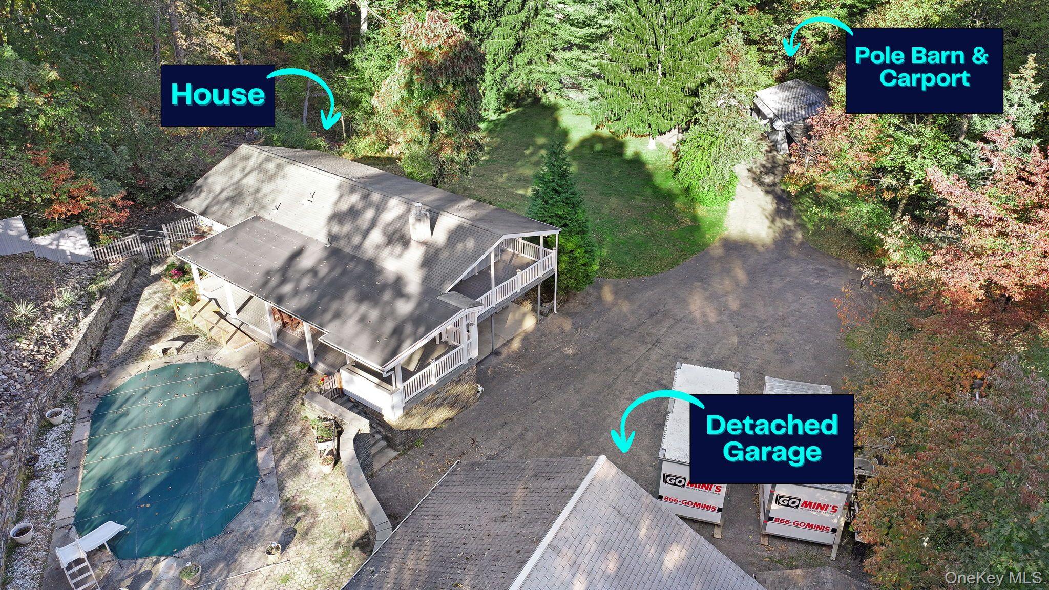 59 Brothers Road Wappingers Falls, NY 12590 - Photo 1 of 1 Location of detached garage & pole barn/carport