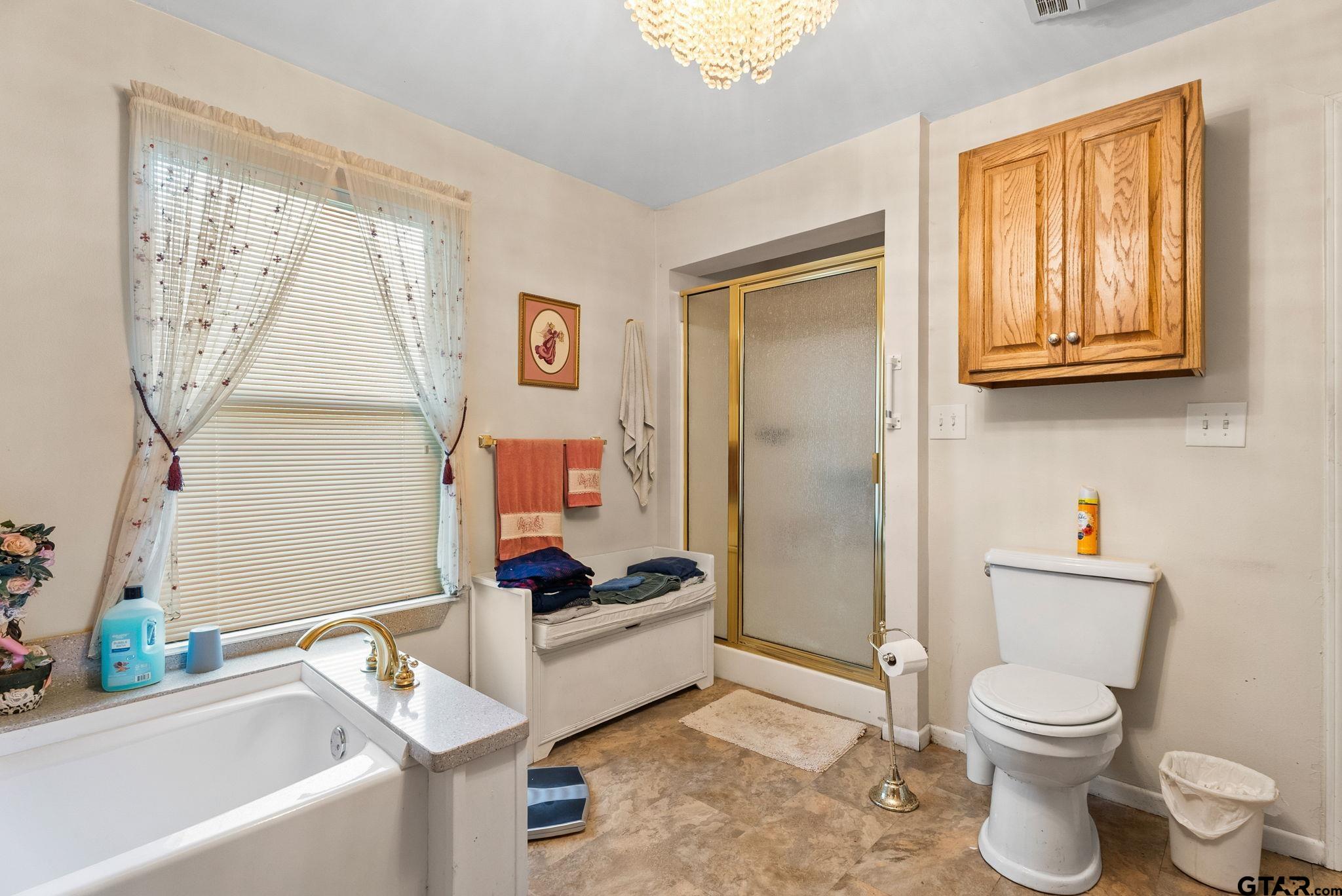 203 Pecan Street Rusk, TX 75785 - Photo 16 of 35 a bathroom with a toilet sink and bathtub