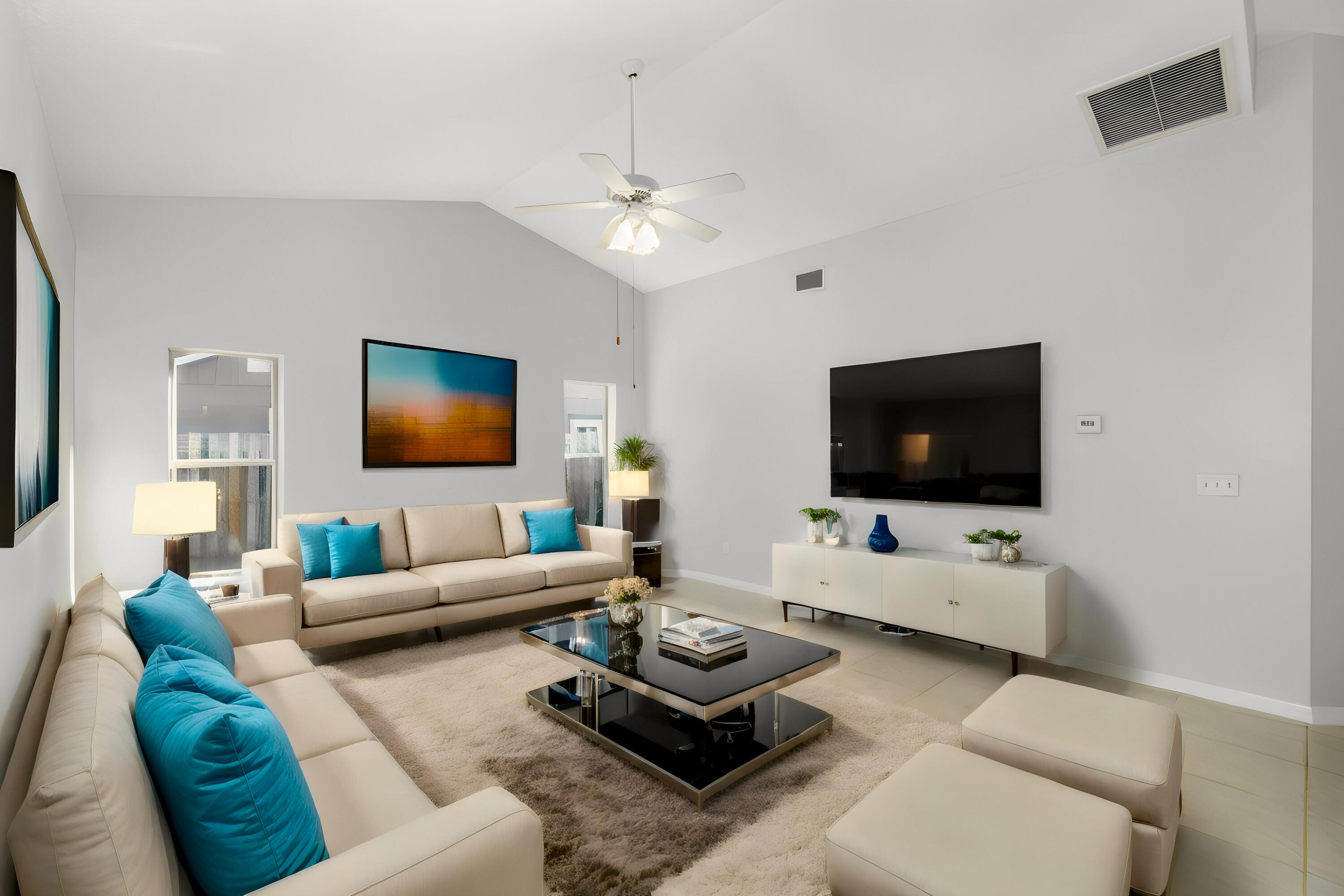 4655 Willow Bend Drive Melbourne, FL 32935 - Photo 11 of 27 a living room with furniture and a flat screen tv