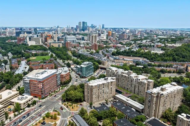 a view of city and ocean