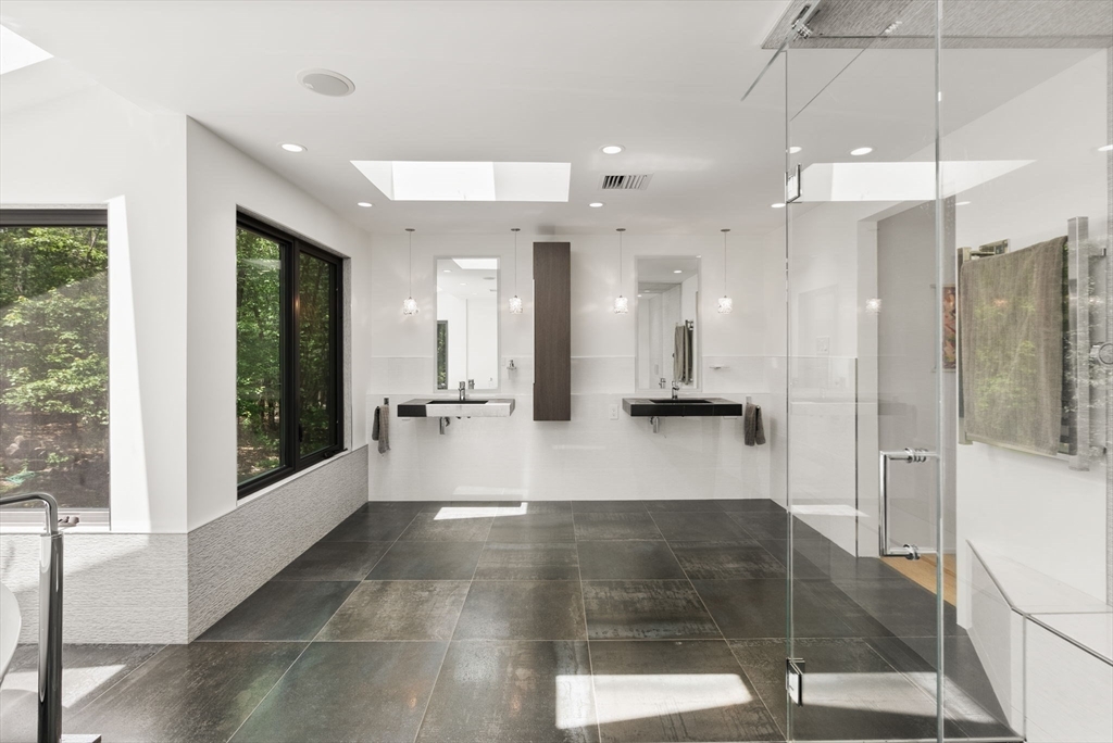 169 Hickory Road Weston, MA 02493 - Photo 19 of 30 a view of a lobby with black and a hallway