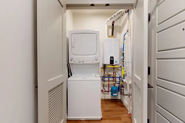 a view of storage and utility room