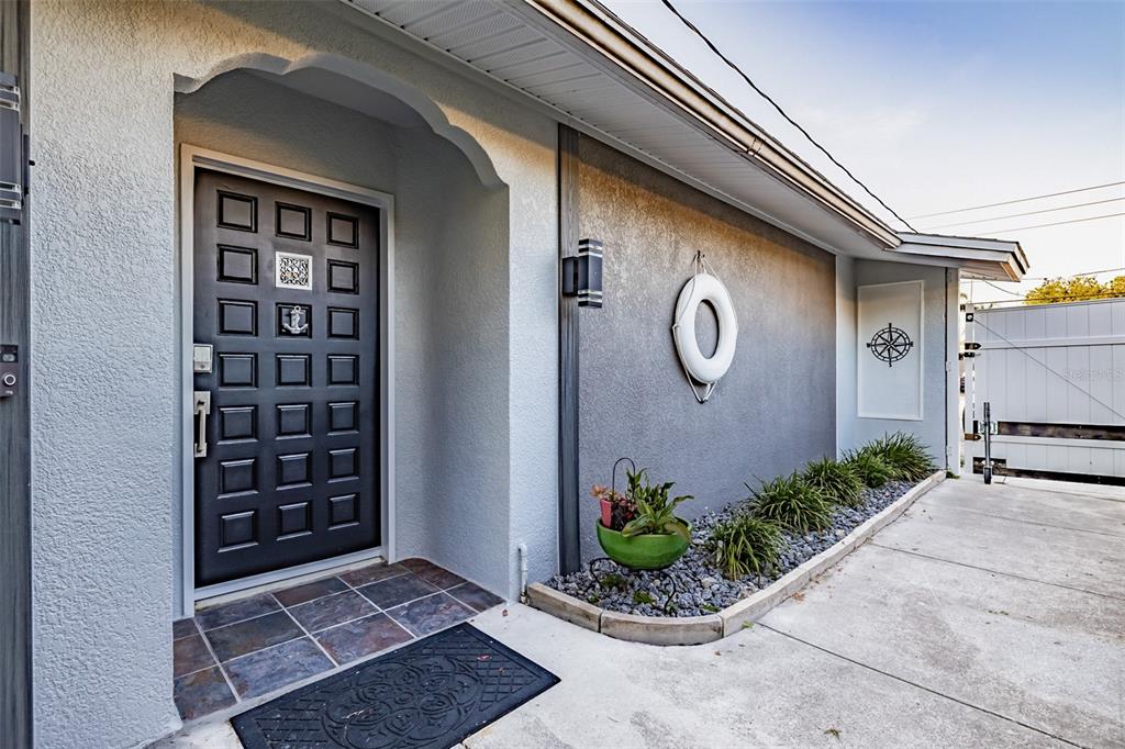 a front view of a house