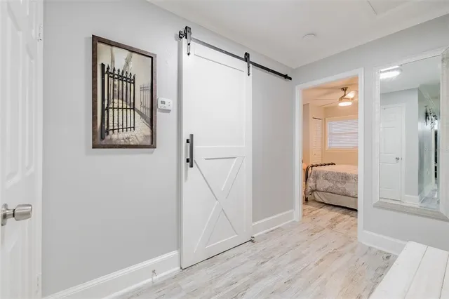 a view of an entryway door