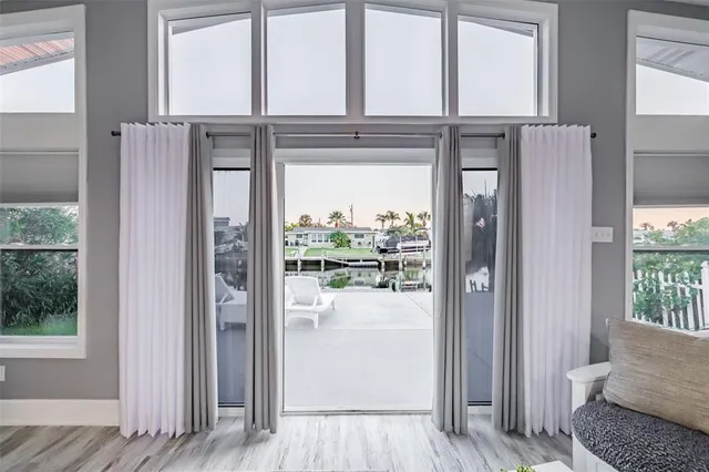 a view of front door