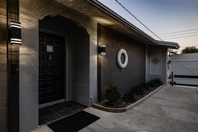 a front view of a house