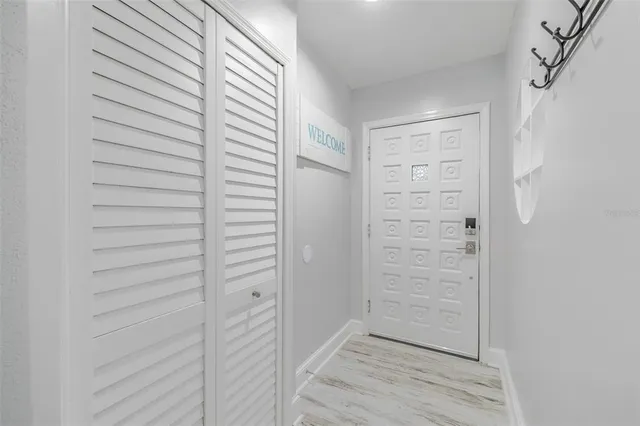 a view of closet area