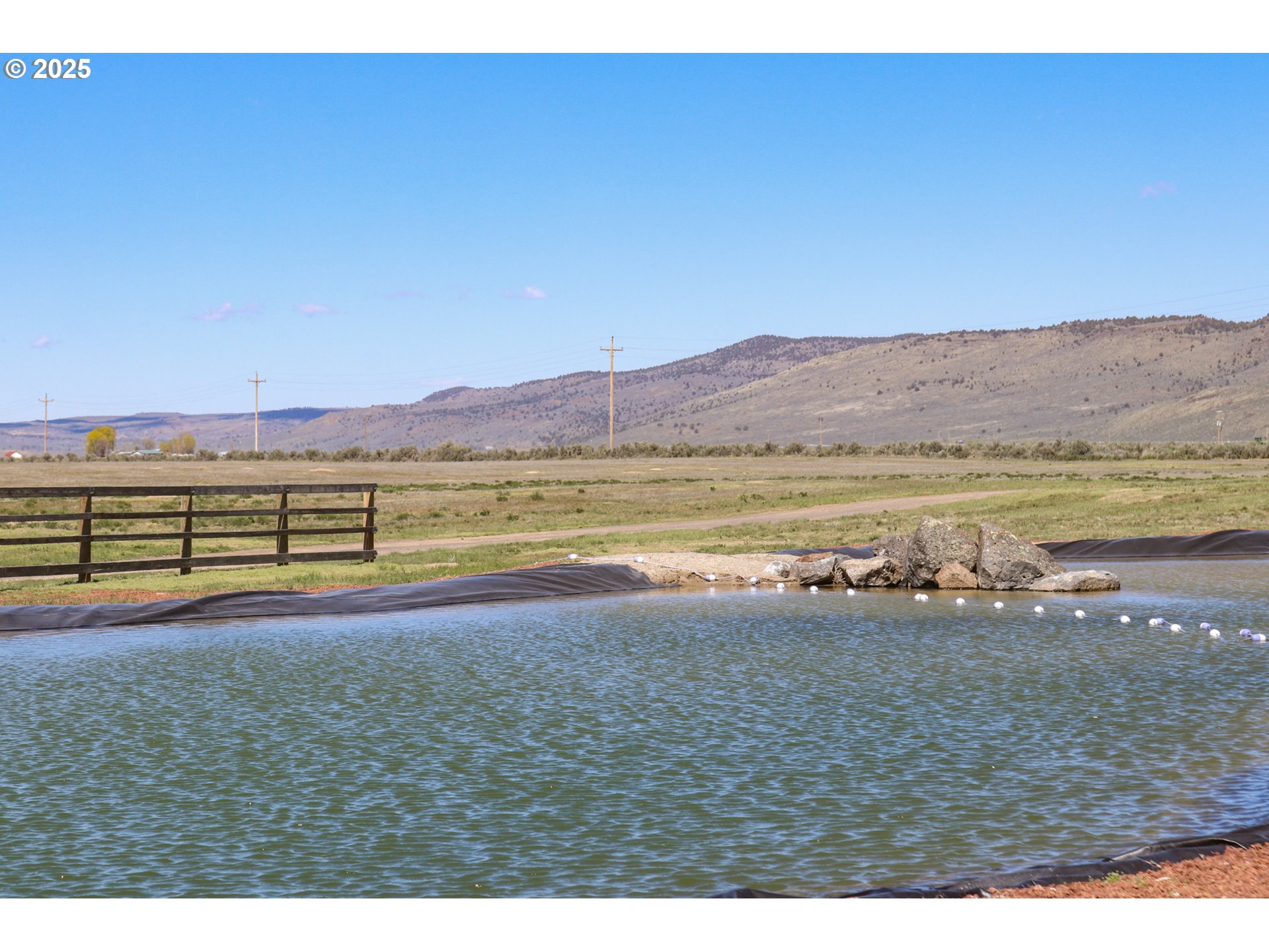 a view of an outdoor space and mountain view