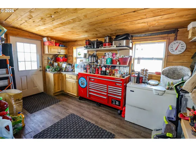 a view of an outdoor space and mountain view