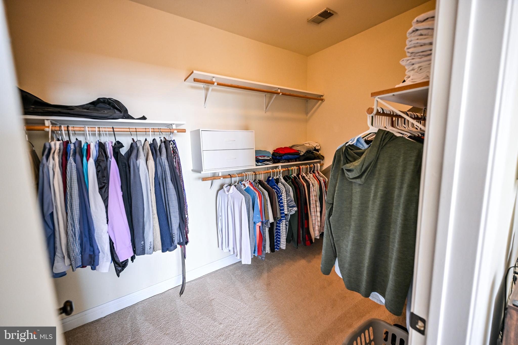 8727 Grape Arbor Way Odenton, MD 21113 - Photo 41 of 49 a view of walk in closet with clothes and shoes