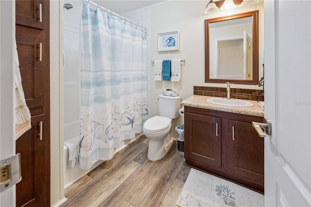 1175 Southwest 248th Avenue Steinhatchee, FL 32359 - Photo 36 of 54 a bathroom with a sink a toilet and shower