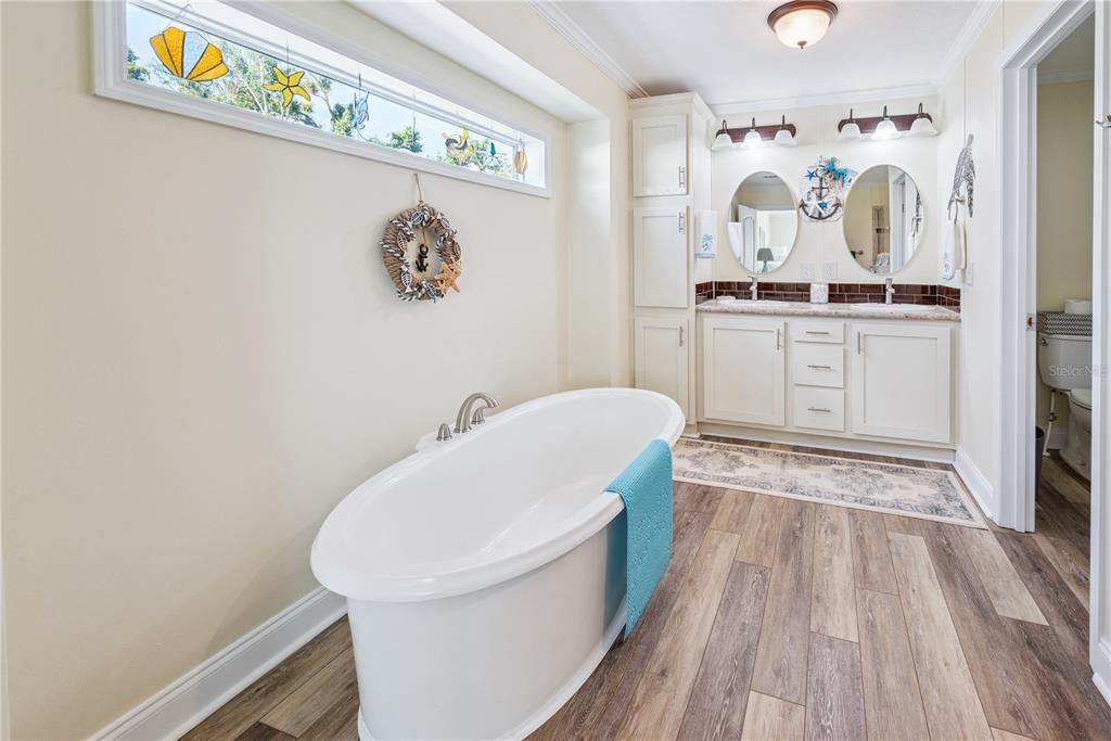 1175 Southwest 248th Avenue Steinhatchee, FL 32359 - Photo 43 of 54 a bathroom with a sink mirror vanity and toilet