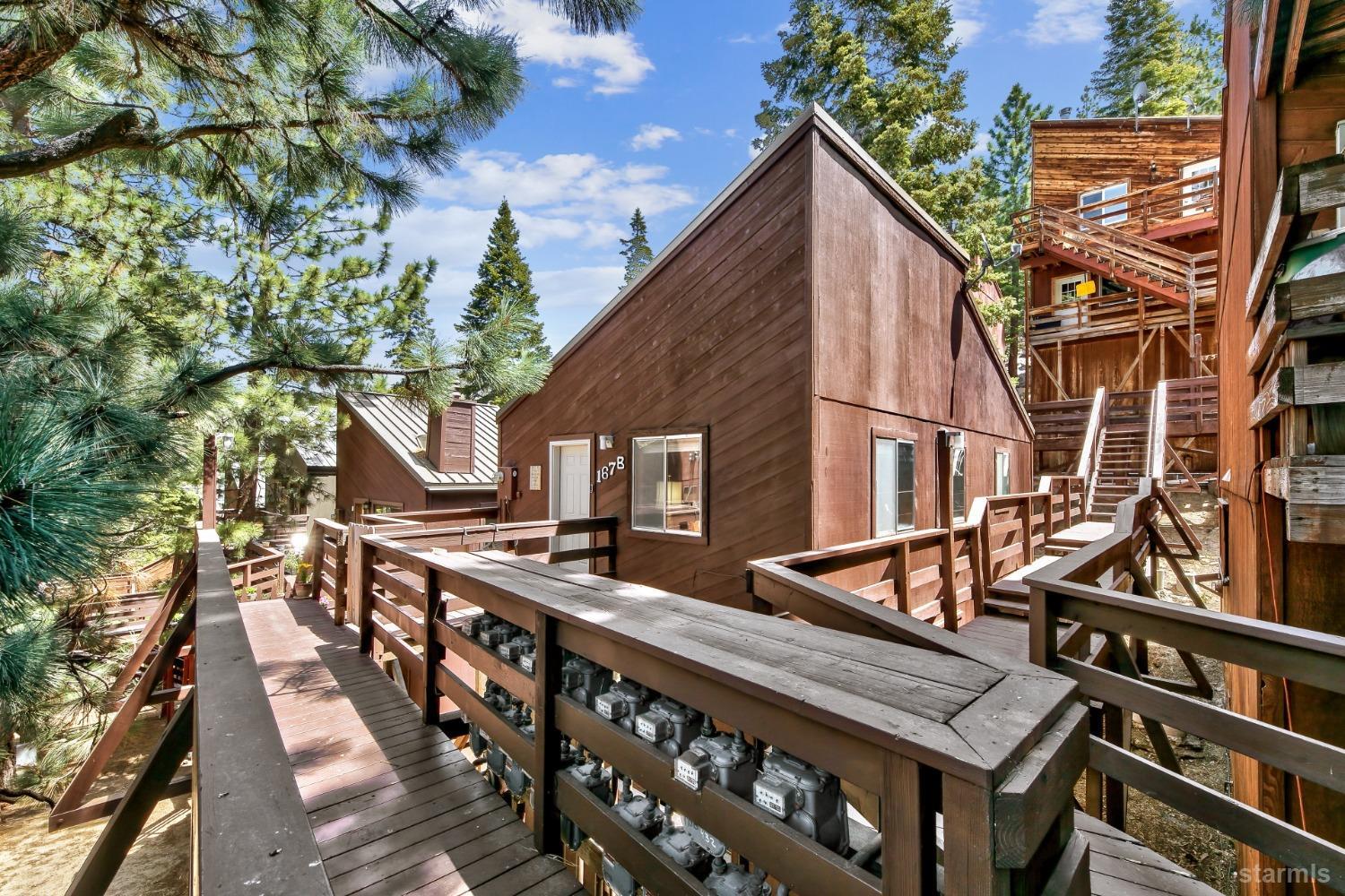 167 Tramway Drive, Unit B Stateline, NV 89449 - Photo 13 of 15 a view of a chairs and table in the balcony