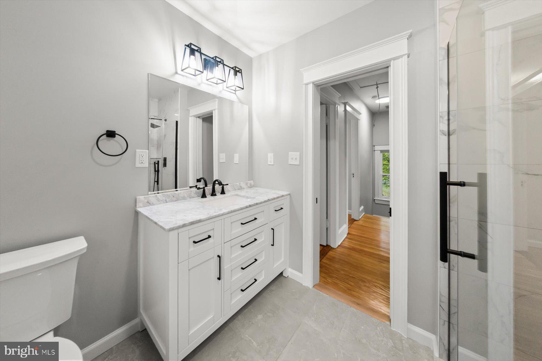 10220 Capitol View Avenue Silver Spring, MD 20910 - Photo 53 of 66 a bathroom with a double vanity sink mirror and toilet