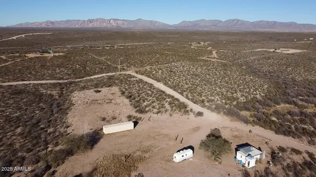 a view of city and mountain