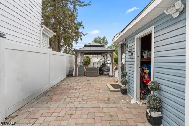 a outdoor living space with furniture and outdoor view