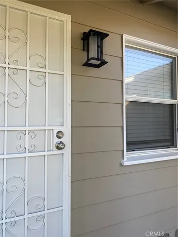 a view of front door