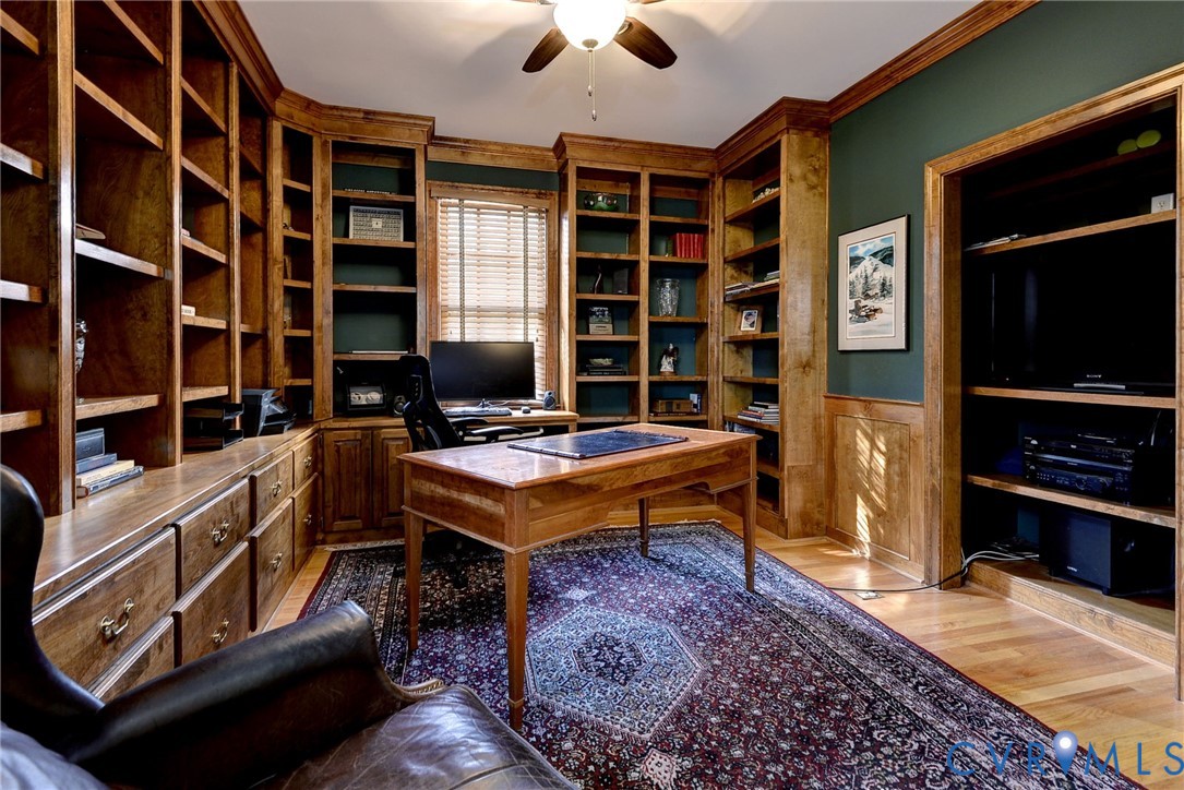1613 River Ridge Williamsburg, VA 23185 - Photo 38 of 82 Office area featuring built in features, a ceiling