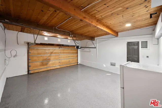 a view of a room with storage space