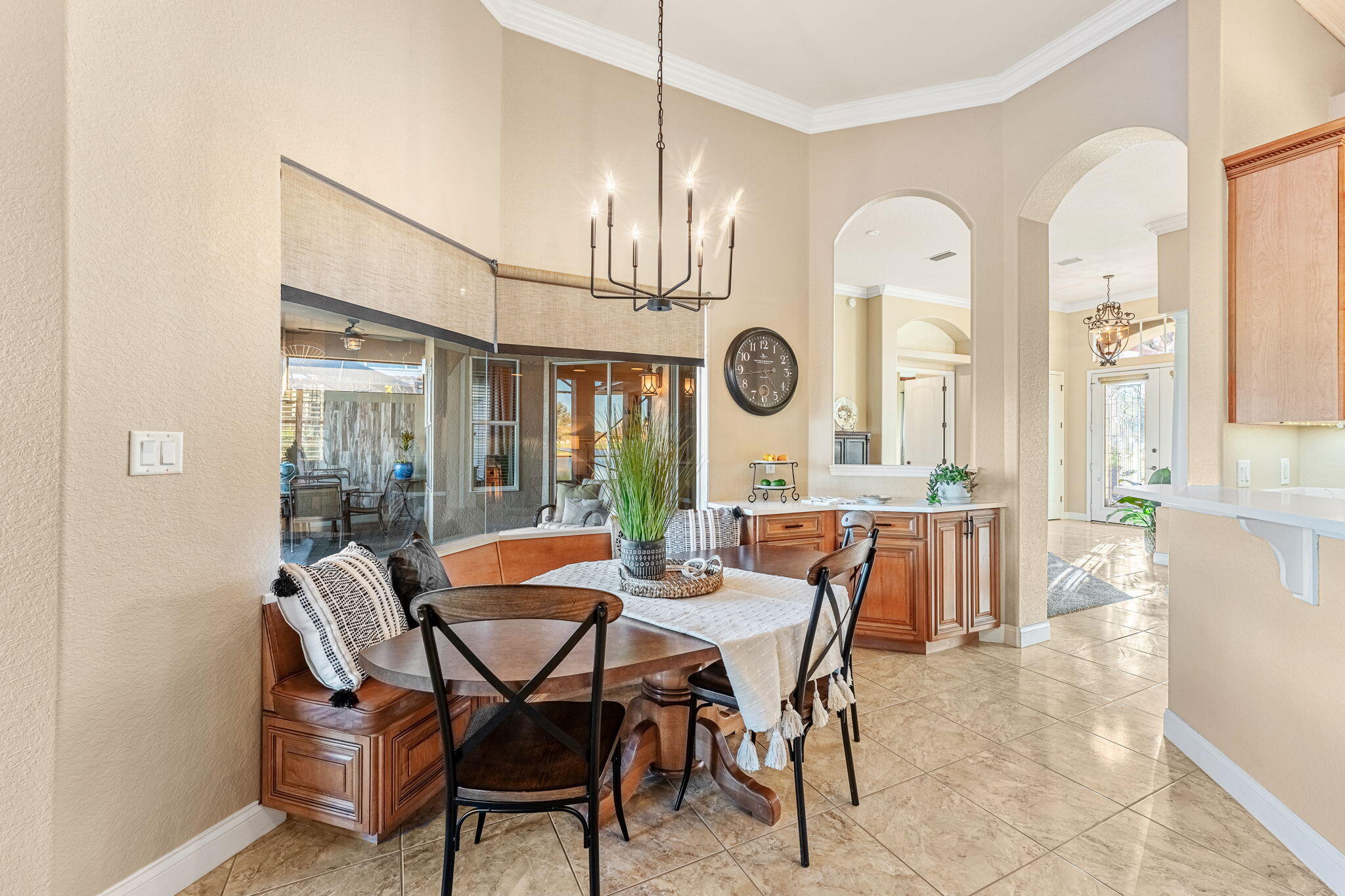 5139 Duson Way Rockledge, FL 32955 - Photo 8 of 48 a dining room with furniture and a clock