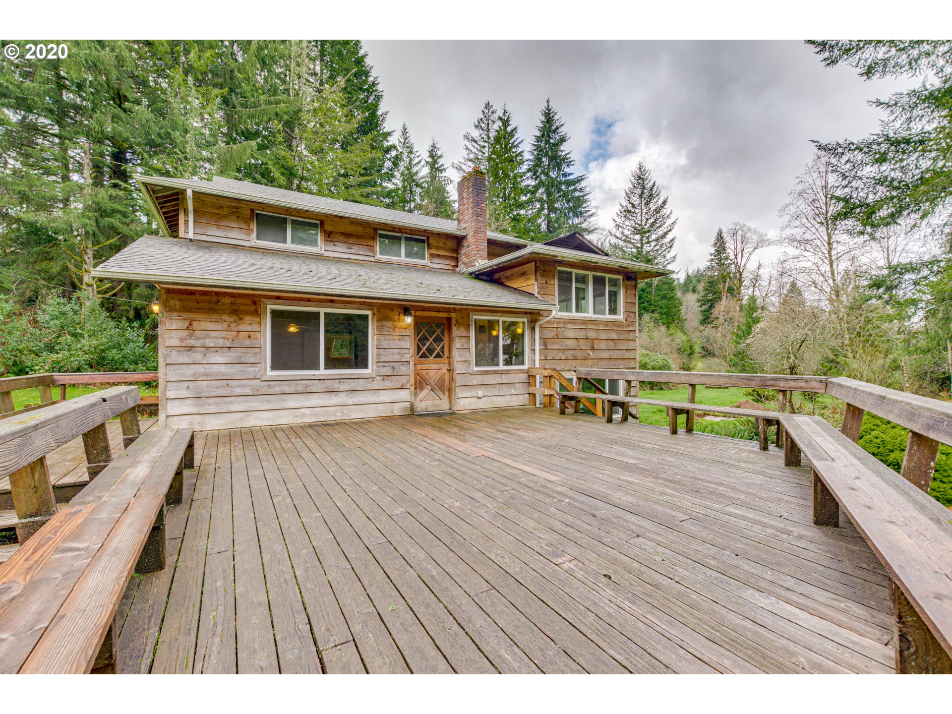 8767 Southeast Bull Run Road Corbett, OR 97019 - Photo 2 of 32 a view of house with yard