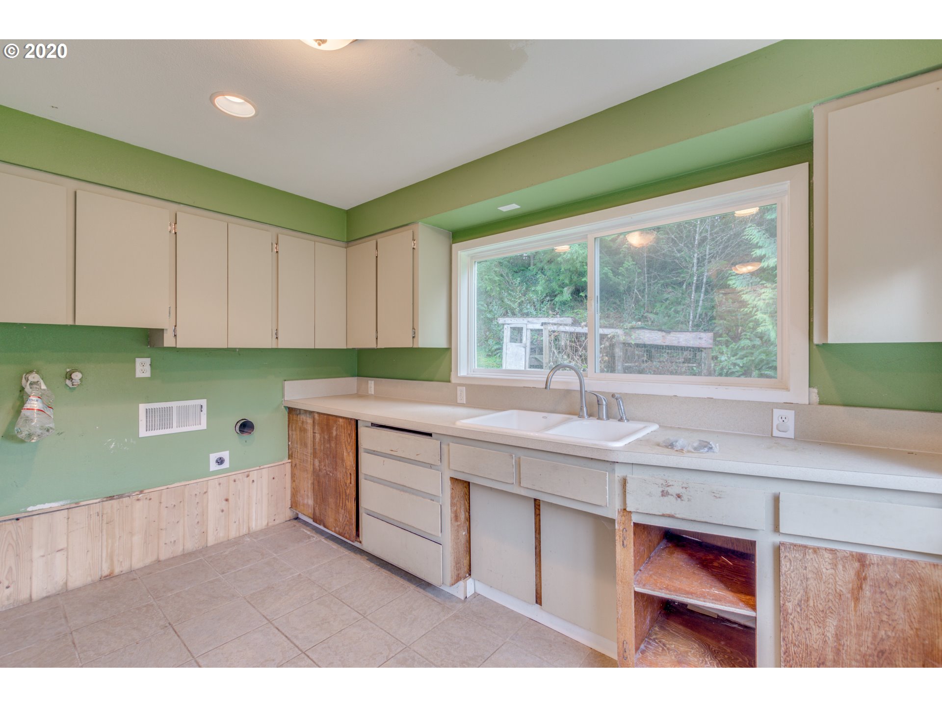 8767 Southeast Bull Run Road Corbett, OR 97019 - Photo 27 of 32 a kitchen with a sink and large window