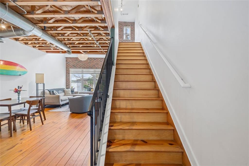 322 Peters Street Southwest, Unit 2 Atlanta, GA 30313 - Photo 21 of 58 a view of entryway with wooden floor