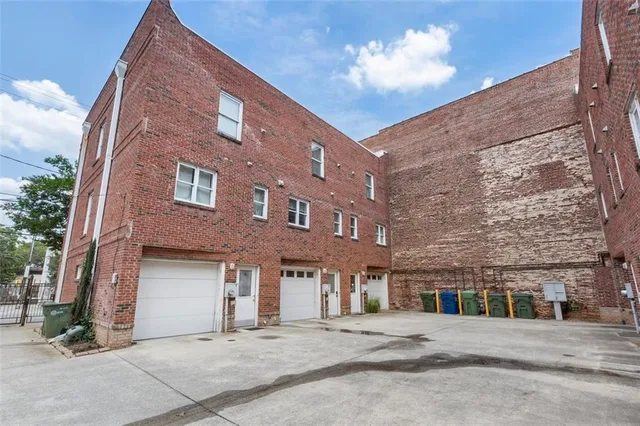 an aerial view of multiple houses