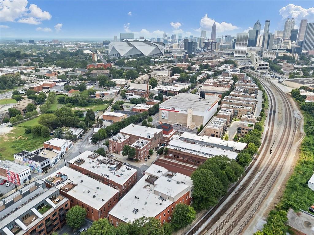 322 Peters Street Southwest, Unit 2 Atlanta, GA 30313 - Photo 53 of 58 an aerial view of city