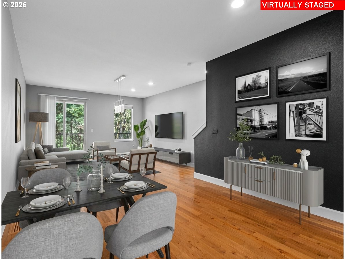 1952 Northeast 48th Way Hillsboro, OR 97124 - Photo 15 of 43 a living room with furniture and a flat screen tv