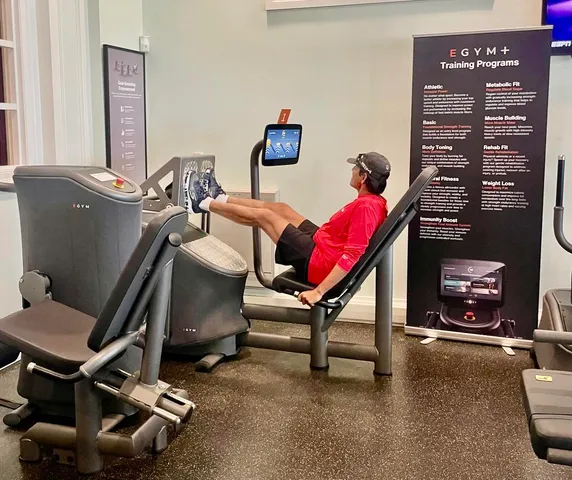 a view of a lake with a city