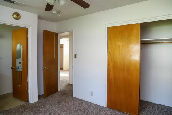 a view of elevator with hallway