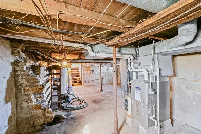 a view of a storage room