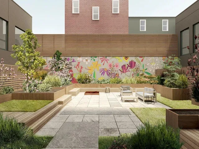 a view of swimming pool with outdoor seating