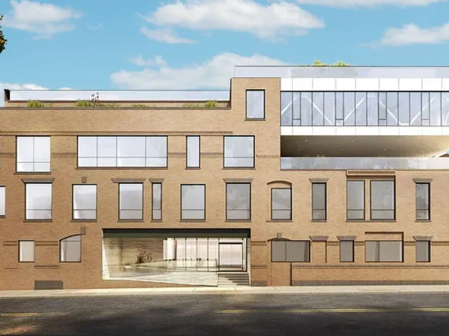 a front view of a house with a glass door