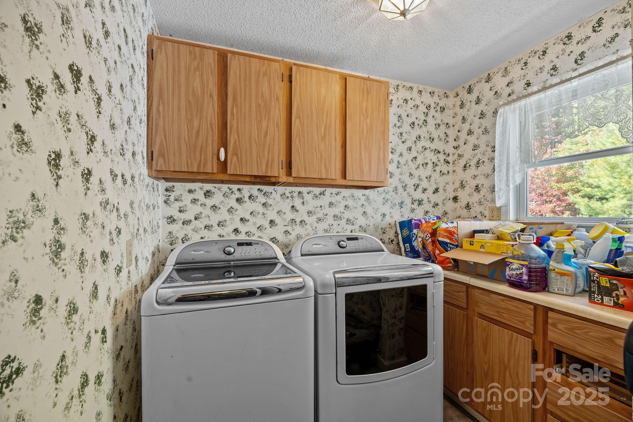 473 Eli Capps Road Zirconia, NC 28790 - Photo 22 of 37 a view of storage and utility room with washer and dryer