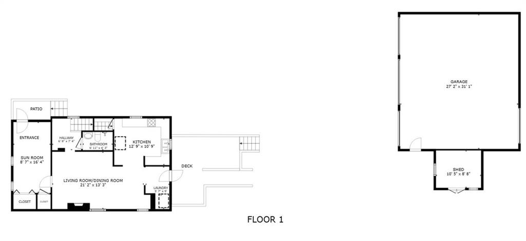210 Craigsville Road Worthington, PA 16262 - Photo 45 of 47 FLOOR 1 AND GARAGE