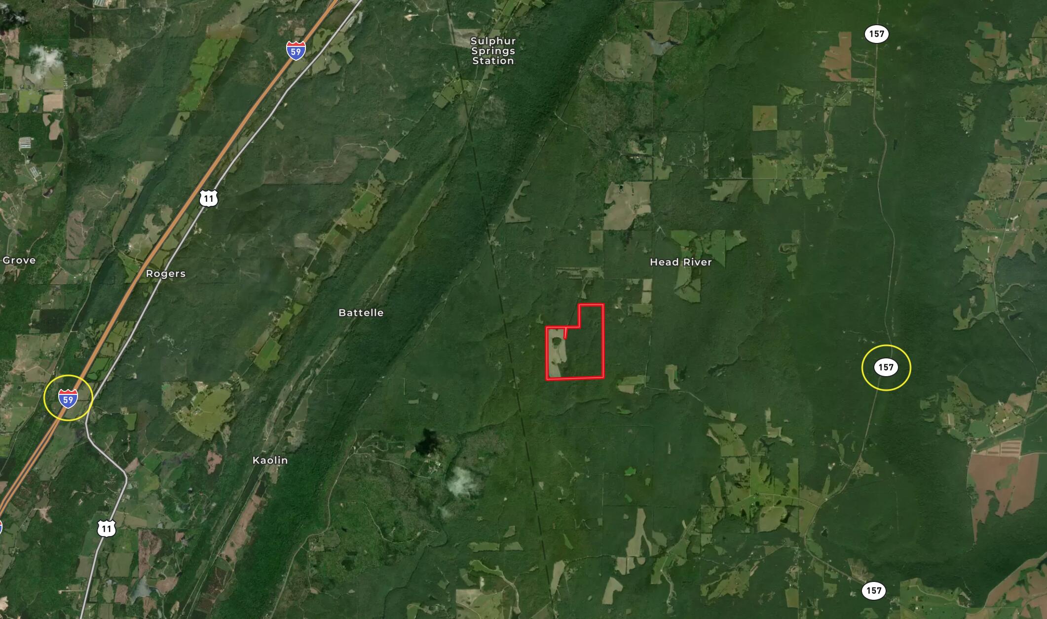 1234 Long Branch Road Menlo, GA 30731 - Photo 10 of 41 Aerial Map