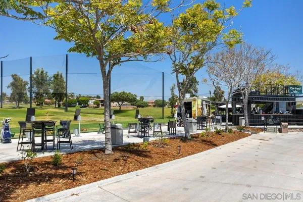 a building view with a outdoor space