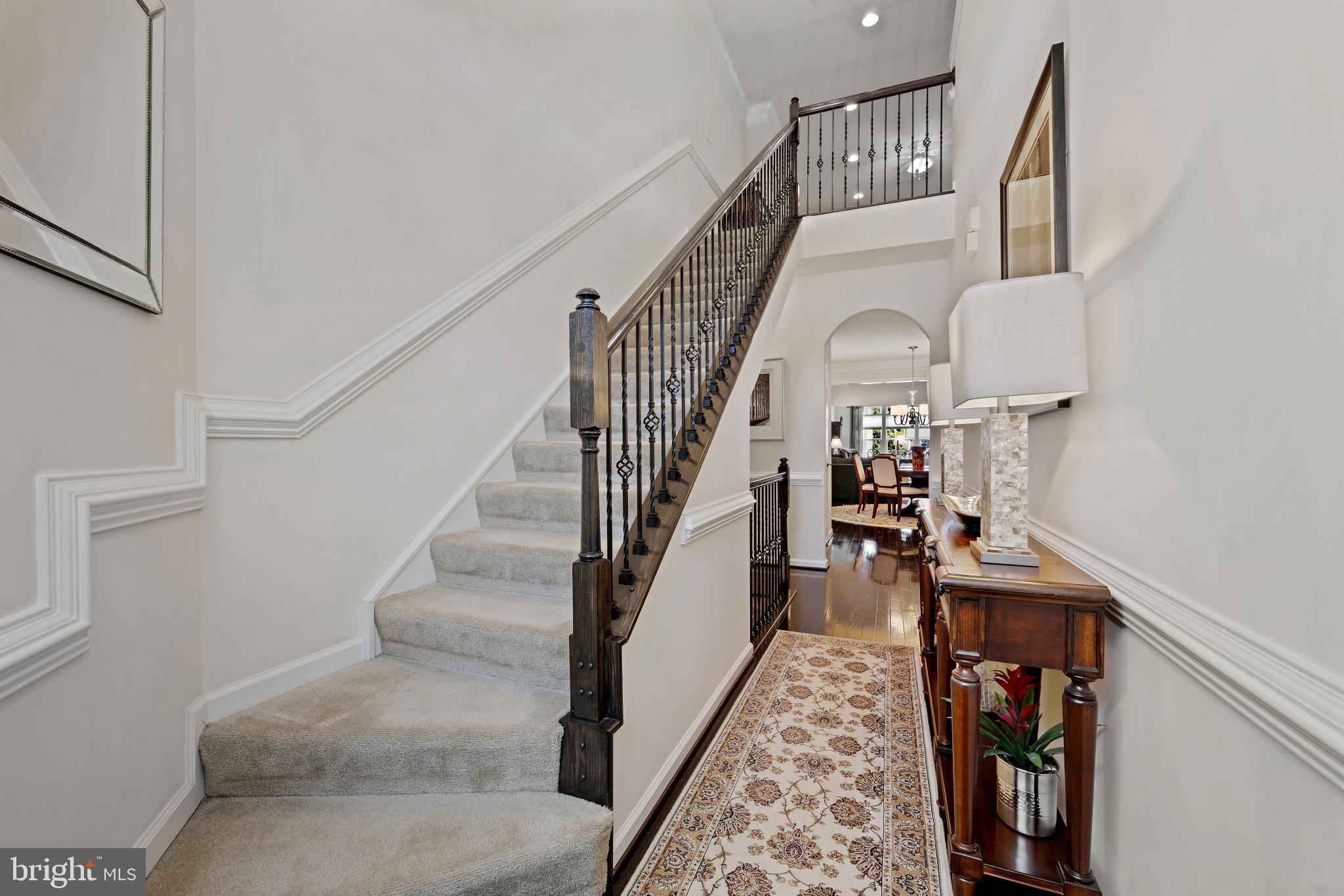 313 Lennox Drive Fallston, MD 21047 - Photo 6 of 66 Stairway featuring upgraded wrought iron balusters