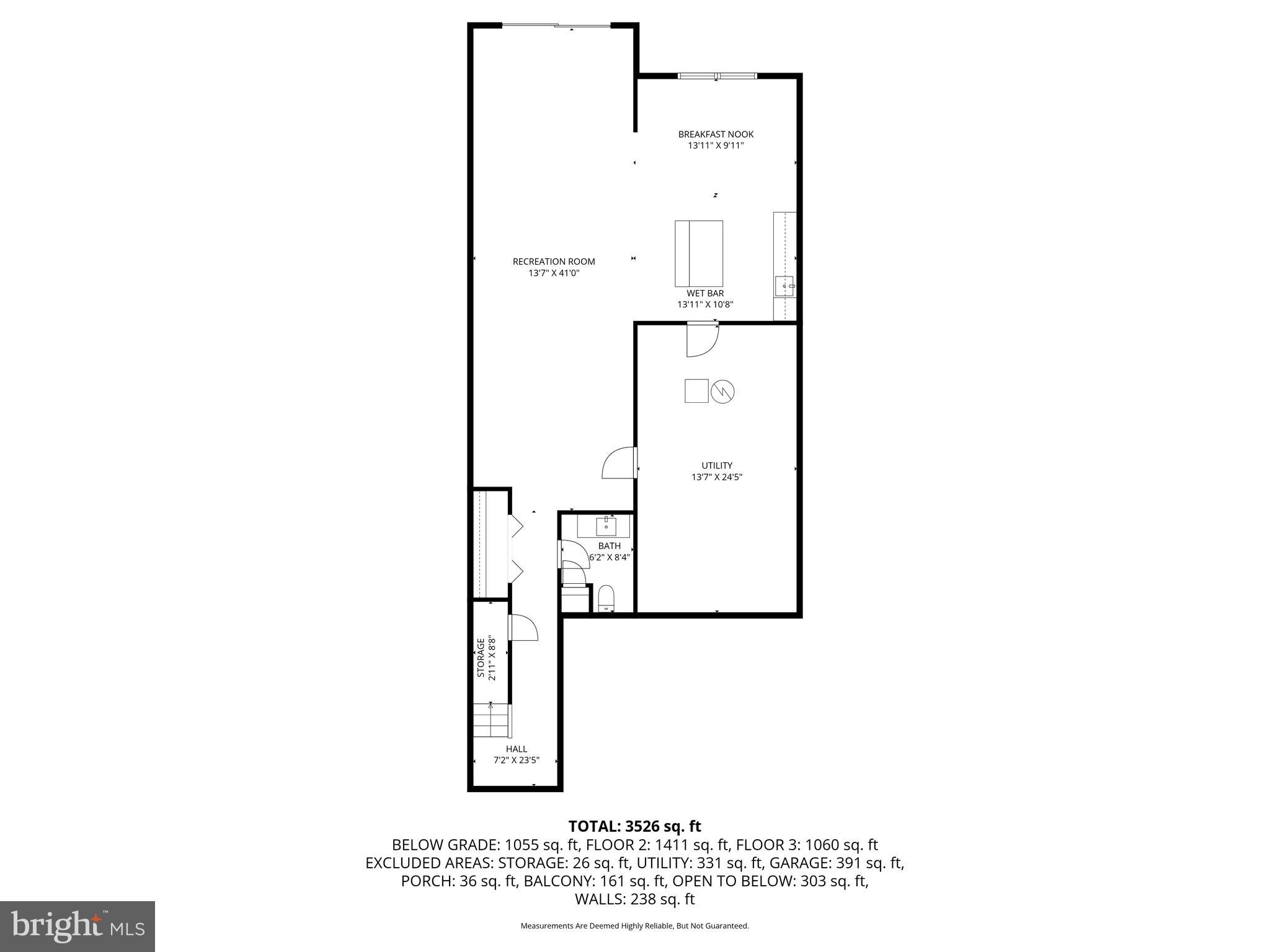313 Lennox Drive Fallston, MD 21047 - Photo 65 of 66 Lower Level Floor Plan