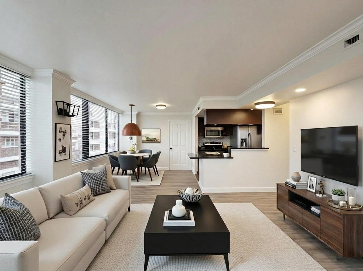 Discover the allure of this virtually staged, pristine, and modern living space—perfectly designed for comfort and style.