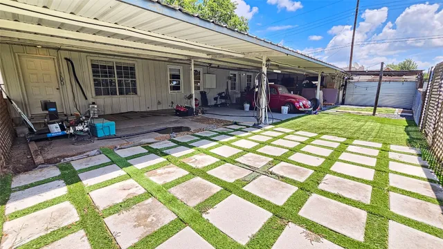 a view of outdoor space yard deck patio and swimming pool