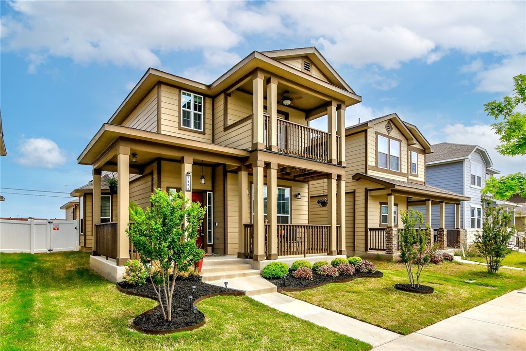 a front view of a house