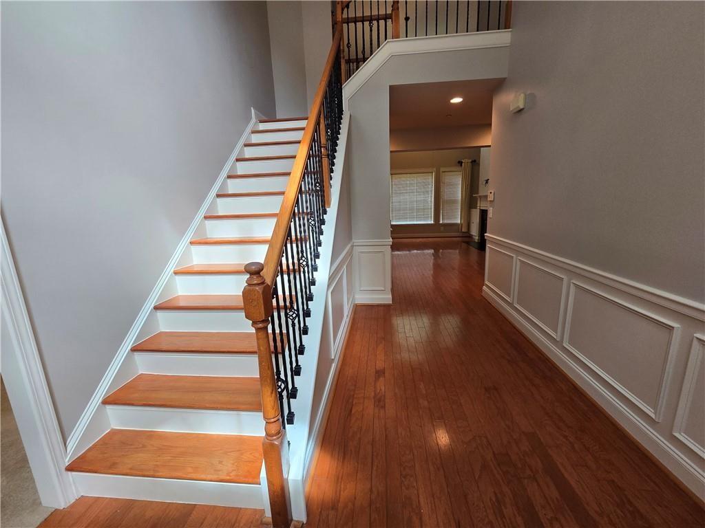 624 Maple Grove Way Marietta, GA 30066 - Photo 2 of 27 a view of entryway and hall with wooden floor