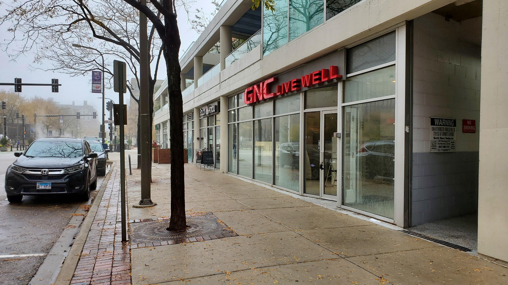 812 Davis Street Evanston, IL 60201 - Photo 8 of 14 a view of a car park from a building